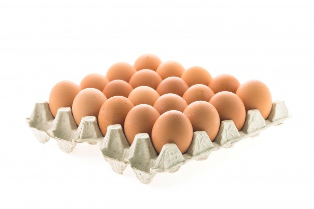 Size 8 Free Range Eggs in Trays - 20 large eggs
